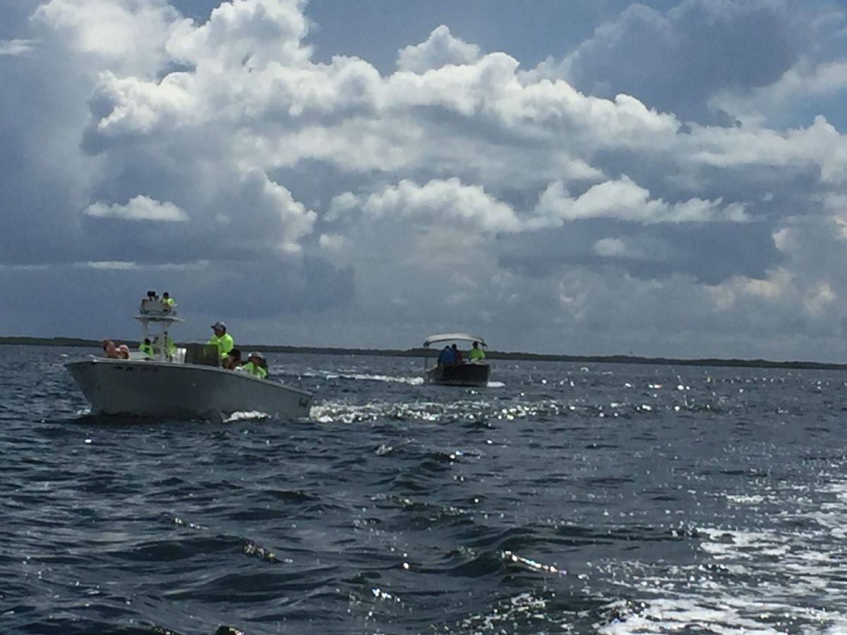Out boating