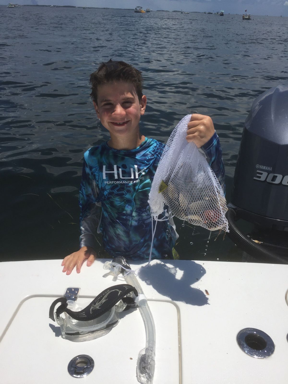 Kids scalloping